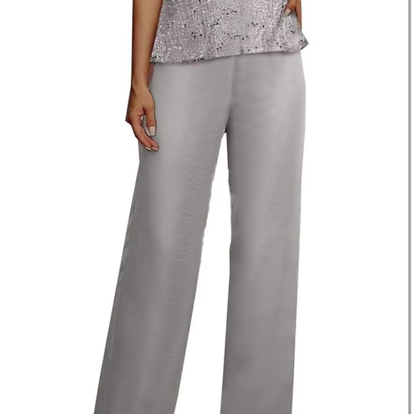 ManDu 3-Pieces Lace Mother of The Bride Pant Suits for Wedding - Picture 2 of 15